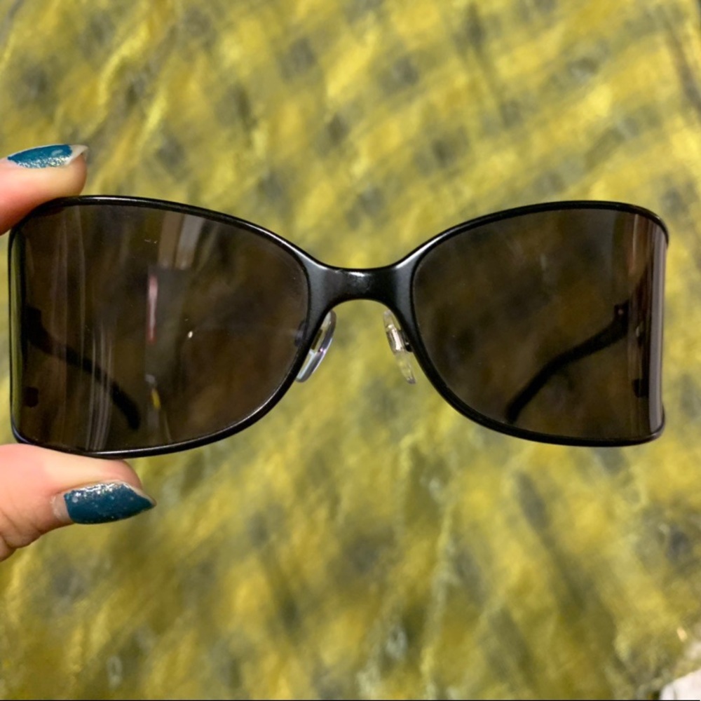 Michael kors black tint visors shield sunglasses